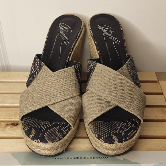 Donald Pliner Wedge Snakeskin Pattern Espadrilles 10M, 🆕 in box. - Picture 10 of 16